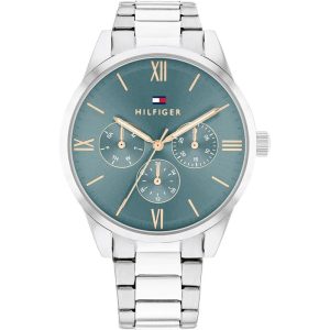Reloj Tommy Hilfiger Camille Plateado y Turquesa Multifunción Mujer 1782745